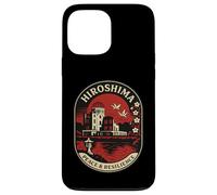 Hiroshima Pace & Resilienza Emblema Retro Giappone Custodia per iPhone 13 Pro Max