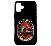 Hiroshima Pace & Resilienza Emblema Retro Giappone Custodia per iPhone 16 Plus