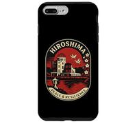 Hiroshima Pace & Resilienza Emblema Retro Giappone Custodia per iPhone 7 Plus/8 Plus