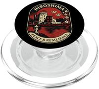 Hiroshima Pace & Resilienza Emblema Retro Giappone PopSockets PopGrip per MagSafe