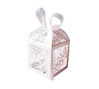 HIROYI 50/100 Pezzi di Note Musicali Tagliate al Laser Scatole di Caramelle Bomboniere Scatole Regalo con Nastro Decorazione per Feste di Compleanno di Nozze