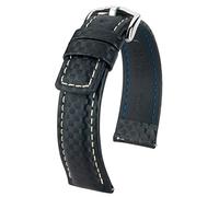 HIRSCH Active 02592050-2-22 - Cinturino per orologio, pelle, colore: nero