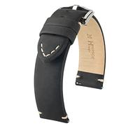 HIRSCH H Cinturino da Uomo in Vera Pelle di Vitello Modello Ranger 20 mm Nero