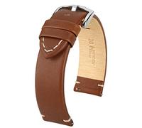HIRSCH H - Cinturino per orologio da uomo in pelle di vitello modello Ranger 20 mm color oro-marrone