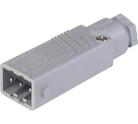 Hirschmann 932 143-106-1 Connettore di alimentazione STAS Spina dritta Tot poli: 3 + PE 16 A Grigio 1 pz.