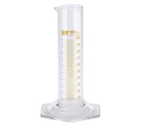 Hirschmann Duran 2 cilindri graduati a forma bassa, classe B, marrone graduato, capacità 250 ml, graduazione 2 ml, tolleranza 1 ml, altezza 220 mm, confezione da 2 pezzi