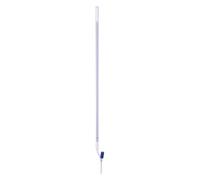 Hirschmann Duran Bürette, valvola laterale, valvola Schellbach, classe B, blu graduato, capacità 10 ml, divisione 0,02 ml, tolleranza 0,02 ml, lunghezza scala 500 mm, 2 pezzi