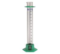 Hirschmann® Duran - Provetta graduata, classe B, gradazione blu, 10:0,2 ml, altezza 140 mm