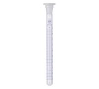Hirschmann Duran vetro borosilicato 3.3 provette, blu graduato, fondo rotondo, capacità 20 ml, passo 0,1 ml, diametro 17 mm, taglio standard 14/23, lunghezza 205 mm