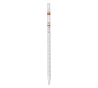 Hirschmann Pipetta graduata in vetro di sodio, KB, beccuccio parziale, classe AS, trasparente (trasparente), marrone graduato, capacità 25 ml, divisione 0,1 ml, lunghezza 450 mm
