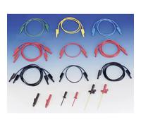 SKS-HIRSCHMANN Set di cavi di misurazione di sicurezza 935980411 [Banana maschio 4 mm - Banana maschio 4 mm] 1.00 m nero, rosso, blu, giallo, verde 1 pezzo