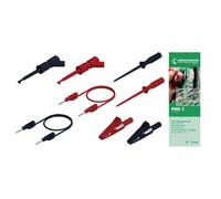 SKS Hirschmann PMS 2 KIT puntali Spina 2 mm Spina 2 mm 1.00 m Nero, Rosso 1 KIT