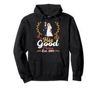 His Good Thing EST 1997 29th Wedding Anniversary Moglie Sposare Felpa con Cappuccio