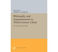 His K'ang Robert G. He Philosophy and Argumentation in Third-Century (Tascabile)