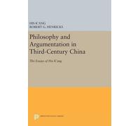 His K'ang Robert G Philosophy and Argumentation in Third-Cen (Copertina rigida)