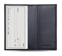 HISCOW - Copertina minimalista per libretto degli assegni, in pelle pieno fiore