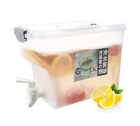 Hisdricus Dispenser Bevande con Rubinetto, 3.5L Dispenser Acqua con Rubinetto per Caraffe Bevande Fredde, Bevande per Feste, Succhi, Tè Freddo, Limonata, Campeggio