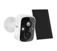Hiseeu 2K Senza Fili Telecamera Wi-Fi Esterno a Batteria, Videocamera Sorveglianza WiFi Esterno con Pannello Solare, Visione Notturna a Colori, Rilevamento PIR, Allarme Sonoro,Audio a 2 Vie,IP66