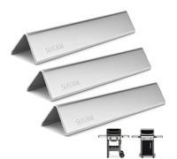 Hisencn 7635 - Set di 3 Barre aromatizzanti per Weber Spirit E210, S210, E220, S220 con manopole di Controllo Frontale