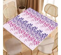 Hiseng Copritavolo per Mahjong 80/90cm Leopardata 3D (Rosa,90x90cm)