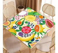 Hiseng Copritavolo per Mahjong 80/90cm Stampa Frutta (Tropicale,80x80cm)