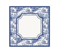 Hiseng Copritavolo per Mahjong e Giochi da Tavolo 80x80cm, Stile Cinese Tappetino per Carte Antiscivolo, Protezione Tavolo Silenziosa e Riutilizzabile per Domino Poker (80x80cm,Paesaggio)