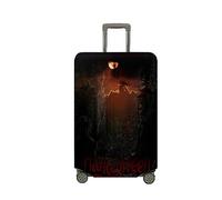 Hiseng Cover Proteggi Copertura per Valigie 18-32 Pollici,Elastico Coperture per Bagagli Coprivaligie da Viaggio Copri Valigia (Orrore Halloween,L)