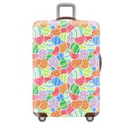 Hiseng Foglie Tropicali 3D Cover Proteggi Copertura per Valigie 18-32 Pollici,Elastico Design Coperture per Bagagli Coprivaligie da Viaggio Copri Valigia (Uova di Pasqua,XL (29-32 pollici))
