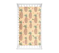 Hiseng Lenzuolo con angoli Neonato Lenzuola Carrozzina, Elasticizzati Ananas Coprimaterasso Biancheria da Letto Materassino Sacco a Pelo per Lettino Universale (Stella marina,75x30cm)