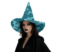 Hiseng Mimetico Texture Cappello da Strega Donna e Uomo | Cappellino Pieghevole 4 Vie Elasticizzato Adulti, Cappelli Tesa Larga Trapuntatura, per Costumi Halloween e Ballo in Maschera