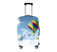 Hiseng Mongolfiera Cover Valigia Trolley,Coprivaligie Da Viaggio Valigia Protettore Elastico Spandex Custodia Protettiva Adatto A Bagagli Da Media Grande (Nube,M (22-24pollici))