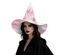 Hiseng Motivi Tie-dye Cappello da Strega Donna e Uomo | Cappellino Pieghevole Morbido Vie Elasticizzato, Cappelli Tesa Larga Trapuntatura, per Costumi Halloween e Ballo in Maschera