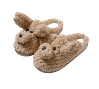 Hiseng Pantofole Donna Invernali Calde Peluche Pelose Foderata Per Casa Fluffy Slippers con Indoor Outdoor Antiscivolo Suola Ciabatte Stile Cane Slip On Pelose da Inverno