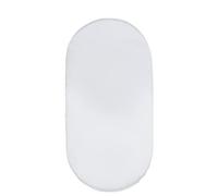 Hiseng Seta Satinata Lenzuolo con angoli Cotone Lenzuola Carrozzina Neonato Elasticizzati Biancheria da Letto Materassino Sacco a Pelo Lettino Lenzuolino da Carrozzina (Bianco,82x41cm)