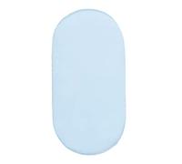 Hiseng Seta Satinata Lenzuolo con angoli Cotone Lenzuola Carrozzina Neonato Elasticizzati Biancheria da Letto Materassino Sacco a Pelo Lettino Lenzuolino da Carrozzina (Azzurro,82x41cm)