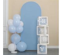 Hiseng Sfondo Bianco Studio Fotografico Studio Sfondo Fotografico, Girone Sfondi Fotografici Sfondo Fotografico per Feste di Compleanno, Ritratto di Ripresa (5ft(150x65cm),azzurro)