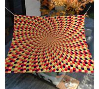 Hiseng Tenda a Vela Ombreggiante Impermeabile Rettangolo, Illusione colorata Vele Parasole da Giardino Protezione Raggi UV 95% Telo Ombreggiante Terrazzo Telo Ombra Tenda da Sole (Rosso,1.8x1.8m)