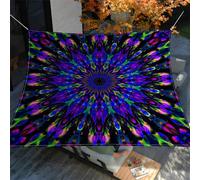 Hiseng Tenda a Vela Ombreggiante Impermeabile Rettangolo, Illusione colorata Vele Parasole da Giardino Protezione Raggi UV 95% Telo Ombreggiante Terrazzo Telo Ombra Tenda da Sole (Blu reale,2x2.4m)