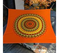 Hiseng Tenda a Vela Ombreggiante Impermeabile Rettangolo, Illusione colorata Vele Parasole da Giardino Protezione Raggi UV 95% Telo Ombreggiante Terrazzo Telo Ombra Tenda da Sole (Arancione,1.8x1.8m)