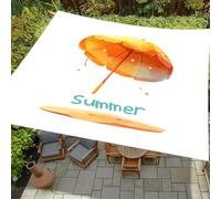 Hiseng Tenda a Vela Ombreggiante Impermeabile Rettangolo,Pittura Creativa Vele Parasole da Giardino Protezione Raggi UV 95% Telo Ombreggiante Terrazzo Telo Ombra per Piscina (Ombrello,1.8x1.8m)