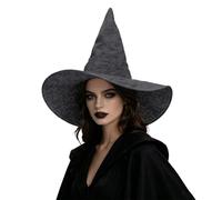 Hiseng Tinta Unita Cappello da Strega Donna e Uomo | Cappellino Pieghevole Morbido Vie Elasticizzato, Cappelli Tesa Larga Trapuntatura, per Costumi Halloween e Ballo in Maschera