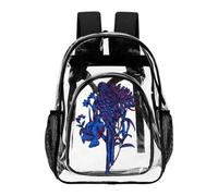 Hiseng Zaino Trasparente per Scuola, Lavoro e Concorsi (Blu intenso,43X32.5cm)