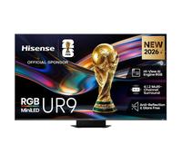 Hisense Smart TV RGB MiniLED 170Hz 65" 4K 65UR9S, Schermo Anti-Riflesso, 100% BT2020, Dolby Atmos 4.1.2 By Devialet, Dolby Vision IQ, VIDAA OS, USB-C, Native 170Hz Game Mode, Wifi 6E, BT, lativù 4K