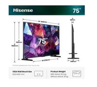 Hisense 75E79S PRO TV 190,5 cm (75") 4K Ultra HD Smart TV Wi-Fi Nero