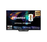 Hisense Smart TV RGB MiniLED 180Hz 75" 4K 75UR8S, Schermo Anti-Riflesso, 100% BT2020, Dolby Atmos 2.1.2 By Devialet, Dolby Vision IQ, VIDAA OS, Native 180Hz Game Mode, Wifi, BT, lativù 4K