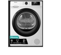 Hisense Asciugatrice 9 Kg Classe D Inverter con Pompa di calore Profondità 59 cm Funzione Vapore - DHQE900UWD