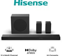 Hisense AX5140Q - Soundbar 5.1.4, 600 W, 13 altoparlanti, subwoofer e altoparlanti posteriori senza fili, calibrazione automatica della stanza