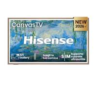 Hisense Canvas TV QLED 144Hz 55" 4K 55S7S | Hi-Matte Display, Art Gallery, Audio Tuned by Devialet, VIDAA OS, Dolby Vision IQ, 4 HDMI, Wifi, BT, AirPlay2, 2026 Model