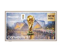 Hisense Canvas TV QLED 144Hz 65" 4K 65S7S | Hi-Matte Display, Art Gallery, Audio Tuned by Devialet, VIDAA OS, Dolby Vision IQ, 4 HDMI, Wifi, BT, AirPlay2, 2026 Model