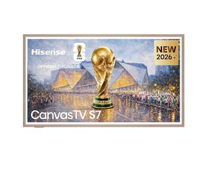 Hisense Canvas TV QLED 144Hz 65" 4K 65S7S | Hi-Matte Display, Art Gallery, Audio Tuned by Devialet, VIDAA OS, Dolby Vision IQ, 4 HDMI, Wifi, BT, AirPlay2, 2026 Model